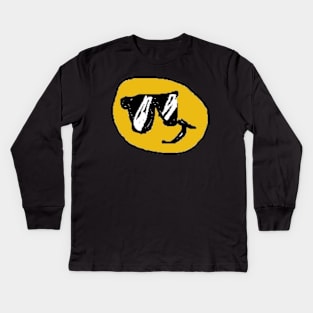 Cool guy smile Kids Long Sleeve T-Shirt